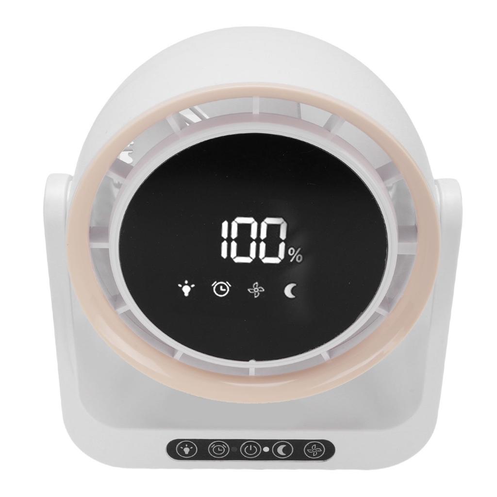 Desk Fan with Digital LED Display Personal Wall Mounted Table Fan 6 Inch for Home Office 5 Wind