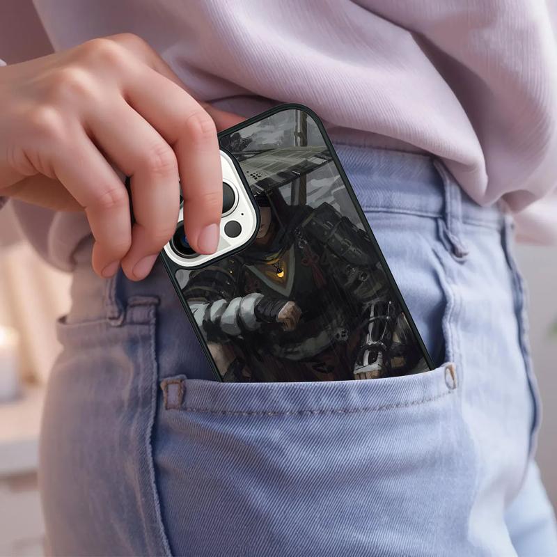 Anime Girl Samurai Phone Case For iPhone 17 Air 15 16e 14 13 Pro Max Coque 12 11 Pro Max PLUS Cover