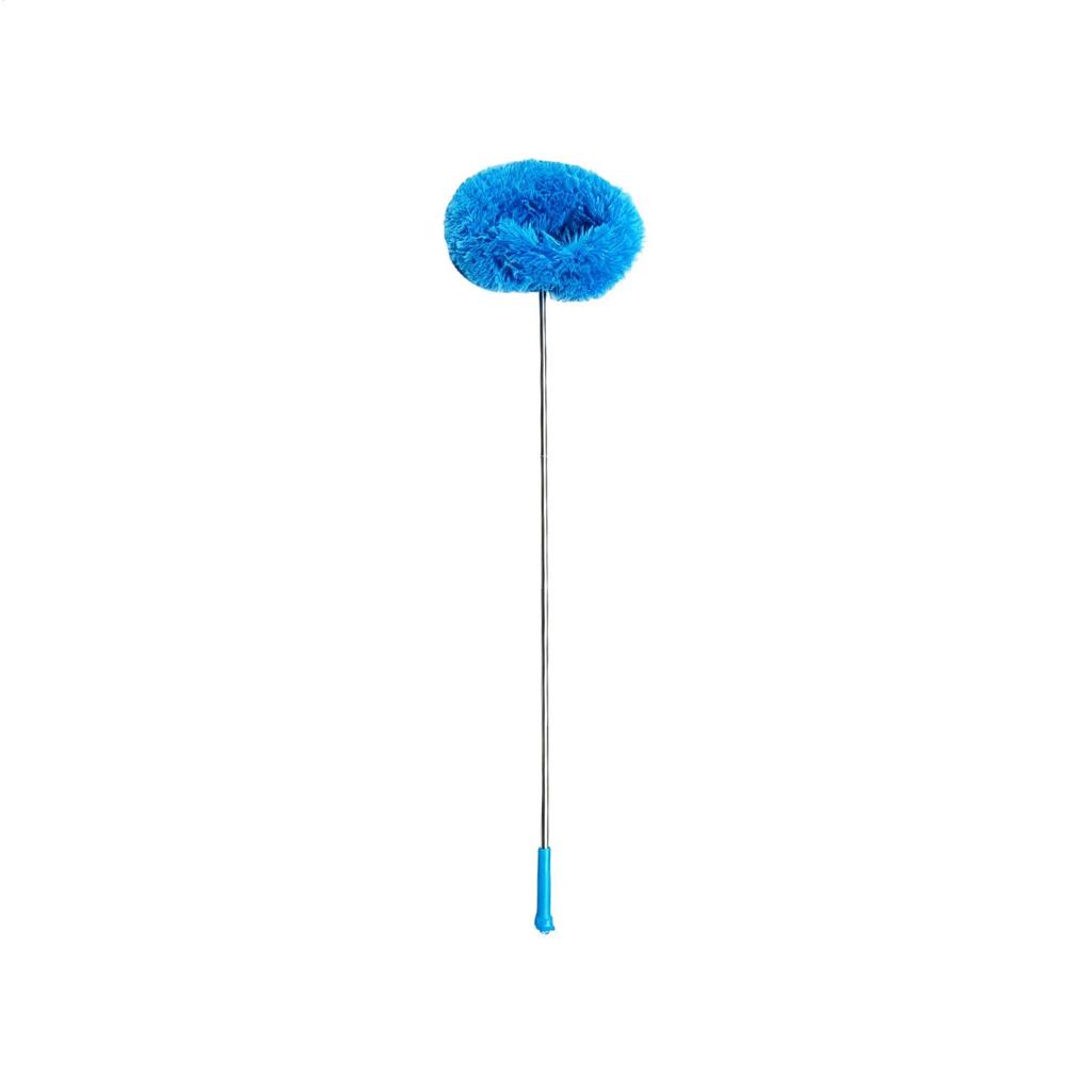 Fan Duster  with Extension Rod Retractable Dust Brush Long Microfiber Dust Brush Reusable Washable Ceiling Cleaning Tool