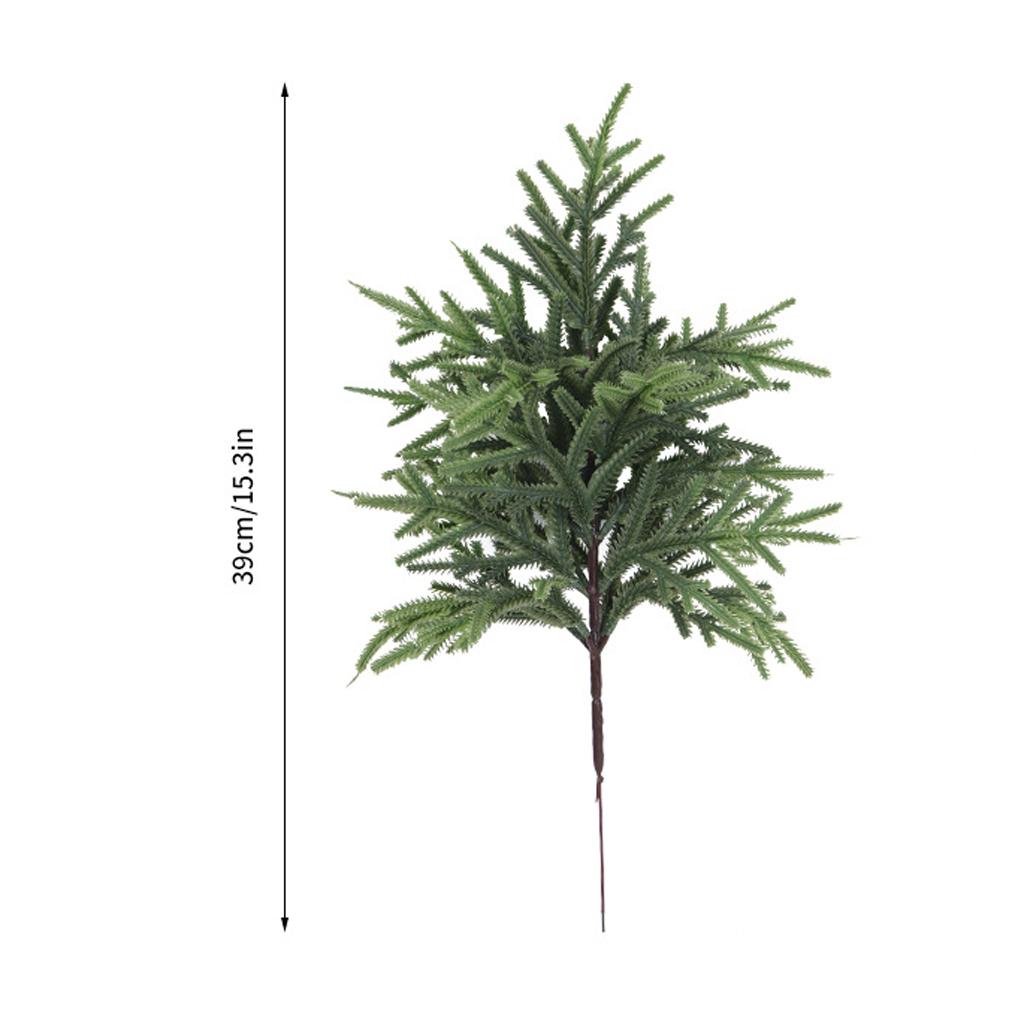 4PCS Christmas Green Stems DIY Pine Branches Decorations Lifelike Decoracion Reusable Widely Festival and Home