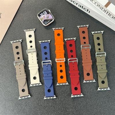 For Apple Watch Straps 45mm 44mm 40mm 41mm 42mm-46mm Sport Silicone Band Bracelet Iwatch Series 11 10 9 8 7 6 5 4 3 SE 9 10 Ultra 1 2 3 49mm