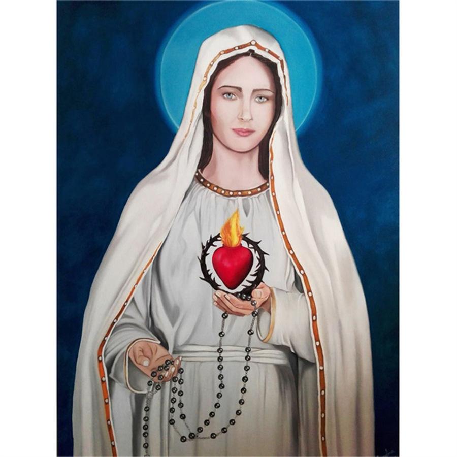 Diamantfarbe 5D Pharao Nonne religiöse Figuren DIY Diamantmalerei