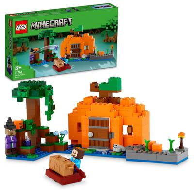 LEGO Minecraft Kürbisfeld Spielzeug, Geschenk für Geburtstage, Weihnachten, Jungen und Mädchen, Alter 8, 9 und 10, Grundschüler, Minecraft Spielzeug, 21248