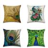 Premium Quality Peacock Feathers Sofa Bed Car Pillow Case For Timeless Home Elegance
