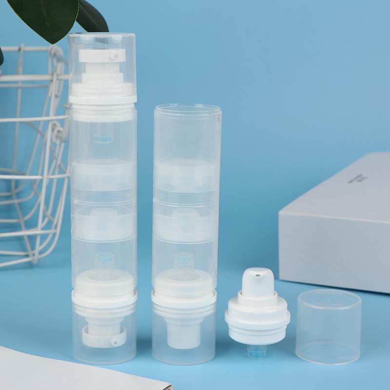 5Ml/10Ml Double Headed Vacuum Press Type Spray/Lotion Packaging Bottle Refillable Makeup Cosmetics For Cream Gel Container