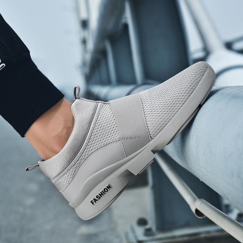 

X666 Весна Чоловіче та жіноче спортивне взуття великих розмірів низькі кросівки сітчасті туфлі з однією педаллю Пара бігове взуття 48 сірий колір