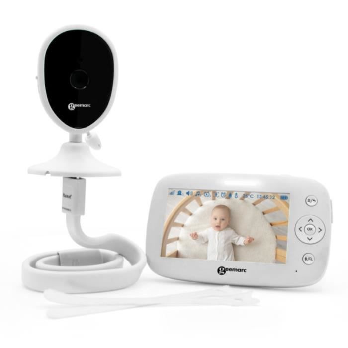 Geemarc Amplicall Sentinel - Babyphone Überwachung Baby mit Bildschirm und Vibrationskissen