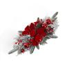Christmas Staircase Decoration Cordless 60x30cm PVC Exquisite Realistic Stairway Swag for Table