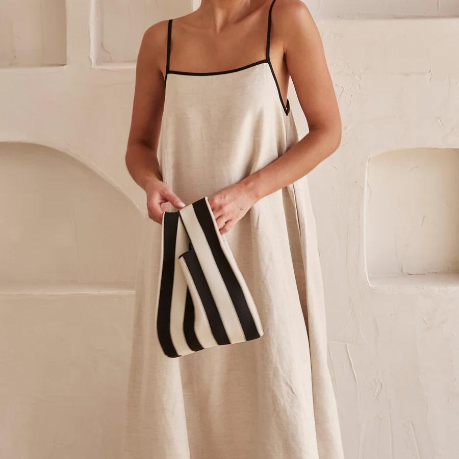 Fashion Color Collision Halter Swing Dress 2025 Solid Color Comfortable Leisure Elegant And Beautiful Women's Dresses