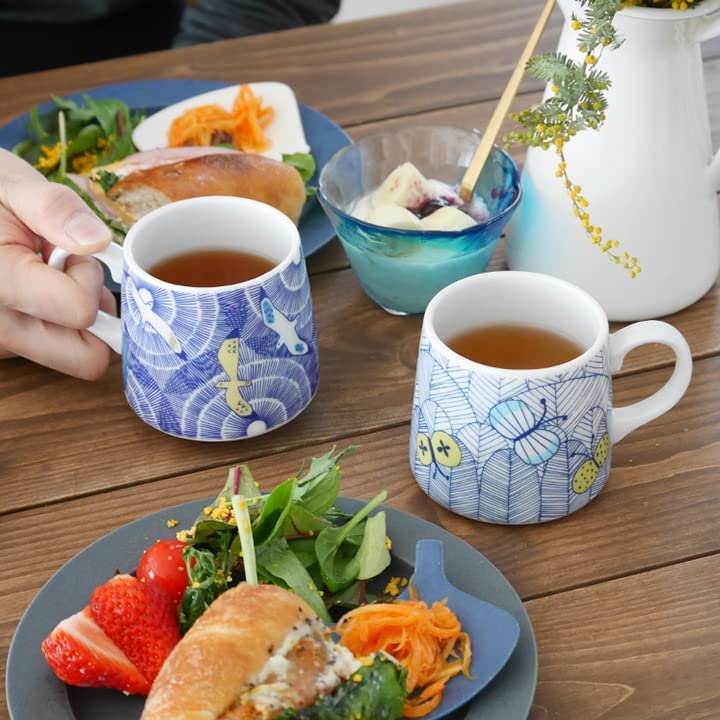 This Cute and Stable Trapezoidal Mug Features a Butterfly Design In Its Capacity Is Its Diameter Is and Its Height Is Enjoy Your Favorite Snacks