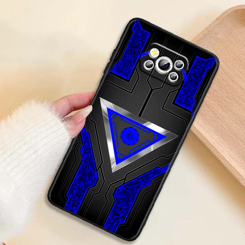 Technology Carbon Fiber Art Phone Case For Xiaomi Mi Poco F3 F4 F5 F6 X3 X4 X5 X6 X7 M3 M4 M5 M6 M7 GT Pro 5G Black