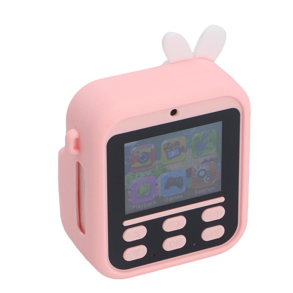 Instant Print Camera HD Double Lens 2.4 Inch Display Screen 16x Digital Zoom Instant Selfie Camera with Filters Game