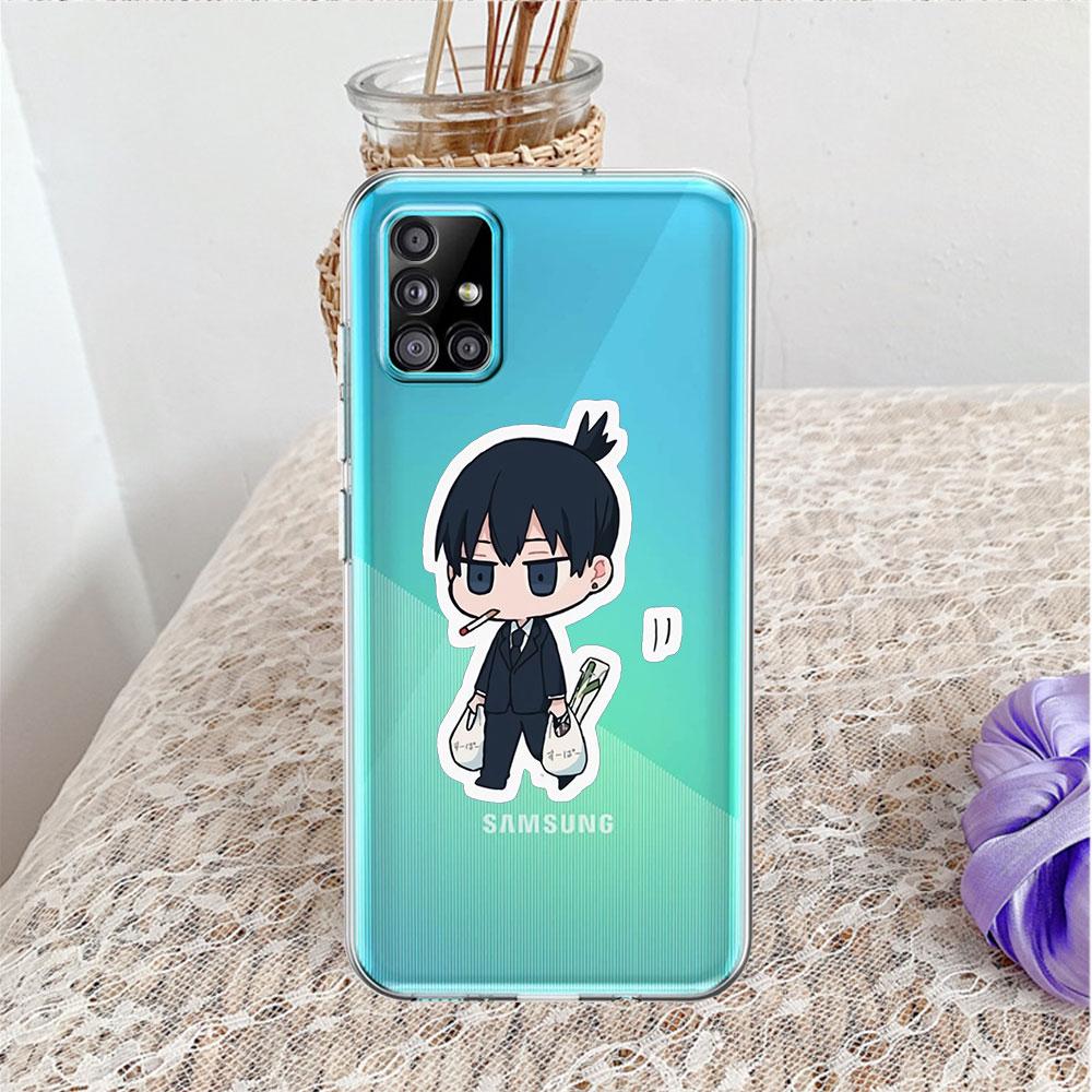 Soft Case For Samsung Galaxy A52 A12 A51 A32 A21s A22 A71 A31 A41 A53 A13 A02s A11 A72 A33 Clear Phone Cover Chainsaw Man Power