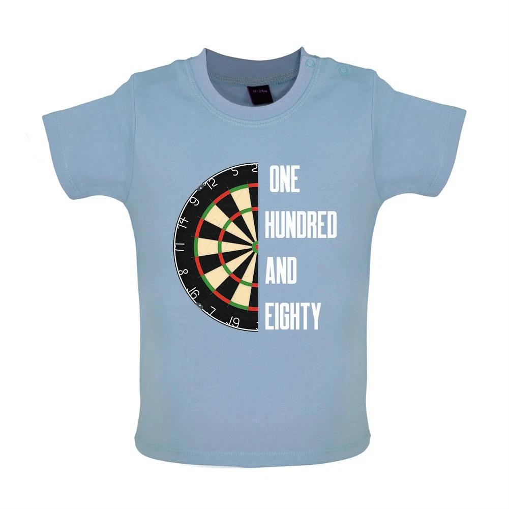 Dart Board One Hundred And Eighty 180 - Baby Kids Boys Girls Unisex T-Shirt / Babygrow - Darts Little 140