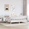 VidaXL Bed Frames Without Mattress White 200x200 Cm Solid Pine Wood 3306253