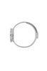 ARNE JACOBSEN STATION 53300-1408, 30mm, Nordic Design, Water Resistant (Quiet Design with No Second Hand), White with Silver Mesh Strap