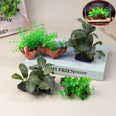 Artificial Driftwood Plant Branches Ornament for Aquarium Fish Tank Decor Plastic Aquatic Landscape Accessory