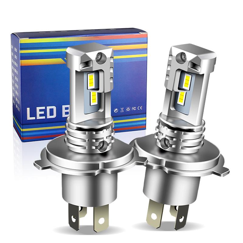 1PC/2PC H4 9003 HB2 LED Headlight Bulbs CSP Fanless With Canbus High & Low Beam 12000lm For Mazda 2 (AUS) 2002-2010 H4 Headlamp