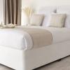 Perfect Bed Base Wrap Divan Valance Skirt-By Luxury Faux Suede With Three Sides Fabric and Around Elastic Easy To Install