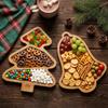 Tree Shaped Wooden Christmas Dish Vintage Christmas Charcuterie Board  Christmas