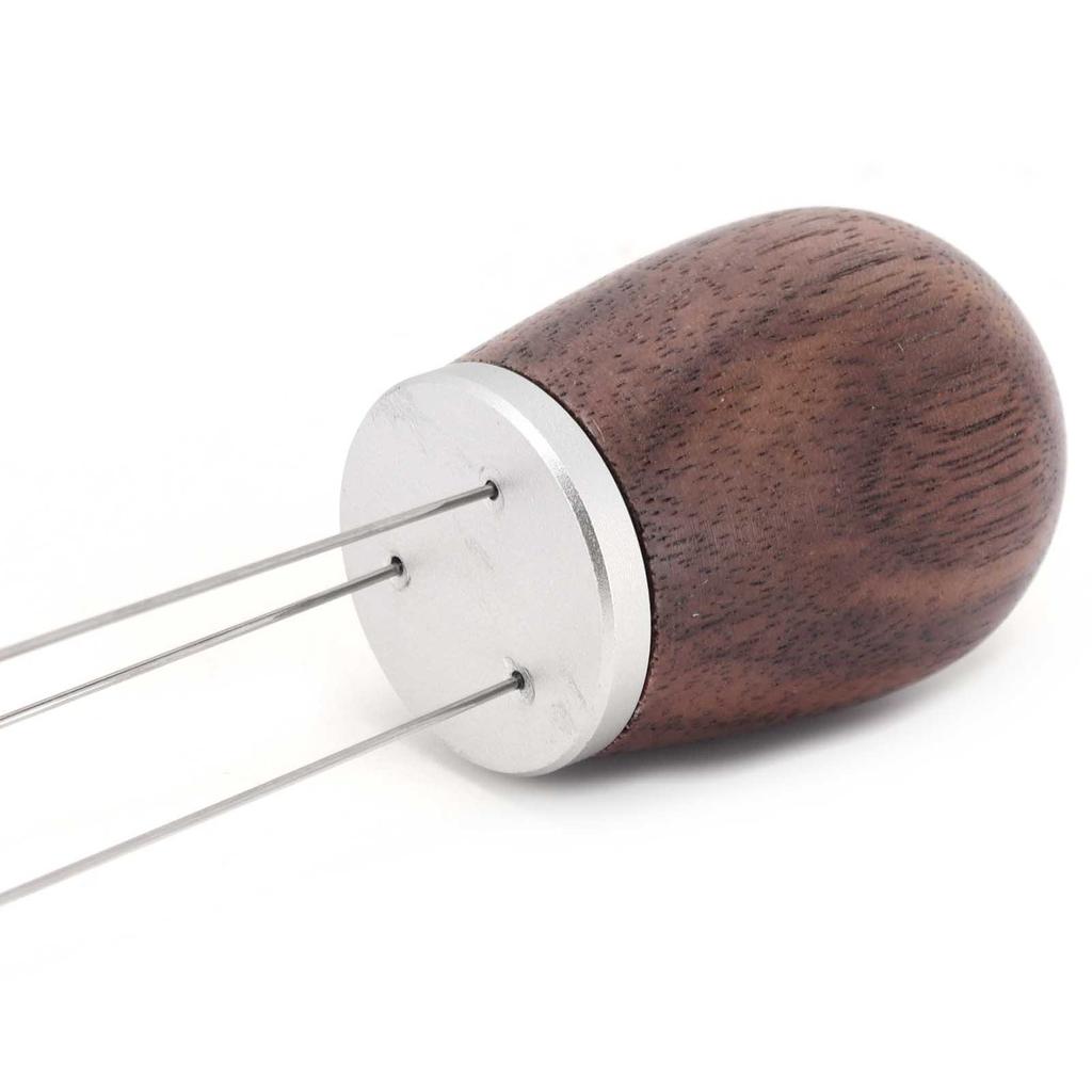 Coffee Power Needle Wooden Handle Coffee Stirrer Distribution Tool for Home Restaurant