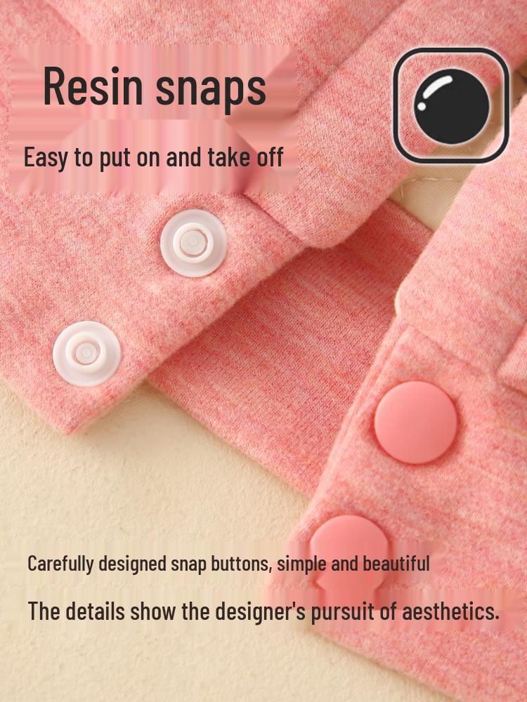 Children's Four-Layer Cotton Coat with Wool Lining - Warm, School Uniform Jacket for Boys and Girls