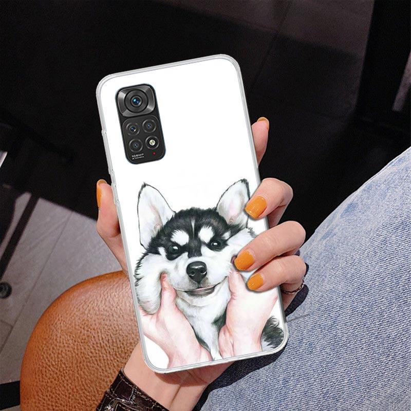 

Siberian Husky Dog Phone Case For Xiaomi Redmi Note 15 14 13 12S 12 11 Pro Plus 14S 11S 11E 10 10S 11T 5G Personalized Cover Red Redmi Note 10 4G