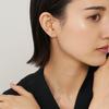 Vendome Aoyama Earrings PT950 Diamond Corolla APVA2306 DI Silver [Official]