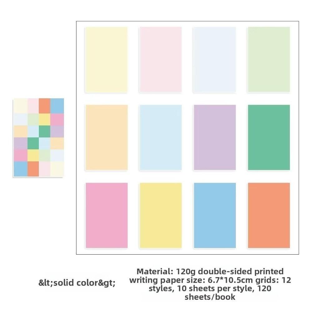 Planner Inserts Inside Paper M5 Tearable Notepad 120 Sheets Colorful Notes Stationery Memo Pad