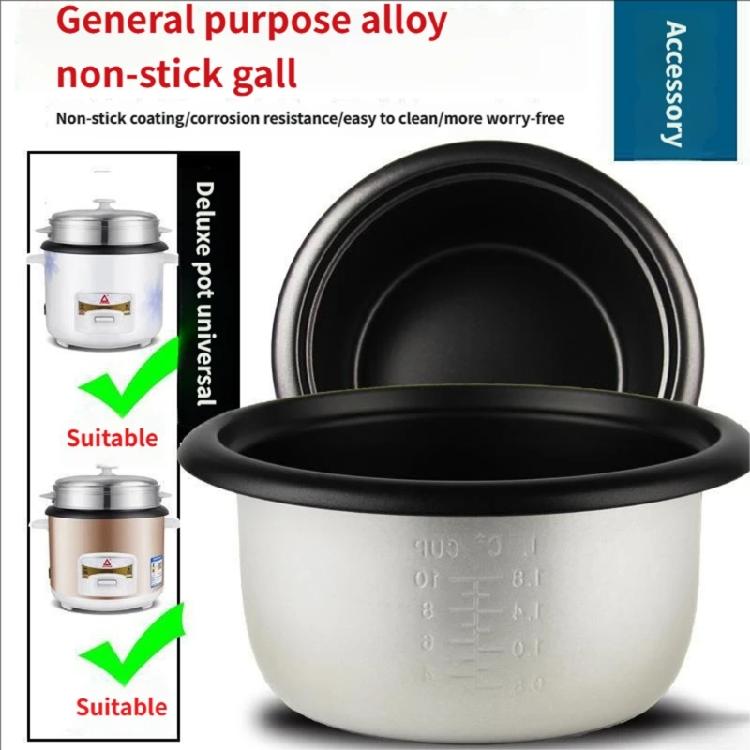 Olla Interior para Arrocera de Aluminio Reemplazo de Revestimiento para Arrocera Eléctrica Olla de Cocción Antiadherente Olla para Hornear Fácil de Limpiar