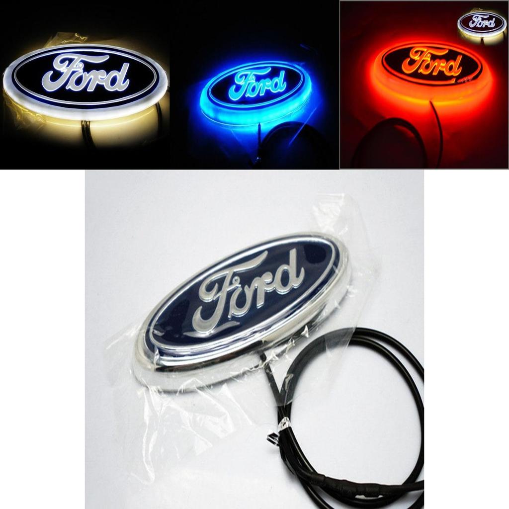 Fashion Colorful 4d Car Led Car Tail Logo Light Badge Emblem For Ford Mondeo Fox