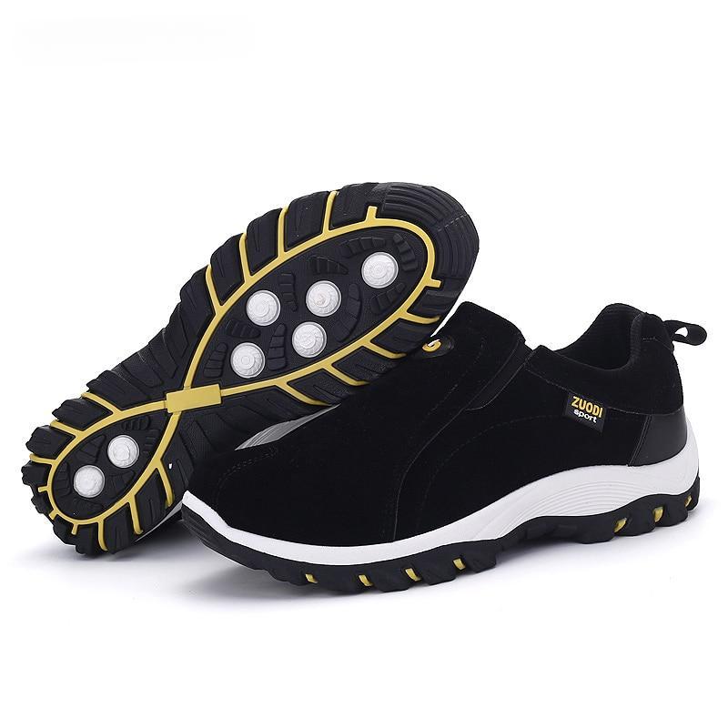 Herren Wanderschuhe Slip-On Bequeme Anti-Rutsch Sneakers Schuhe Atmungsaktiv Große Größe 39 -48