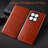 Γνήσια Δερμάτινη Θήκη Flip Crazy Horse για Κινητό Xiaomi Mi 17T Pro Θήκες Καρτών Ανθεκτική στις Γρατζουνιές