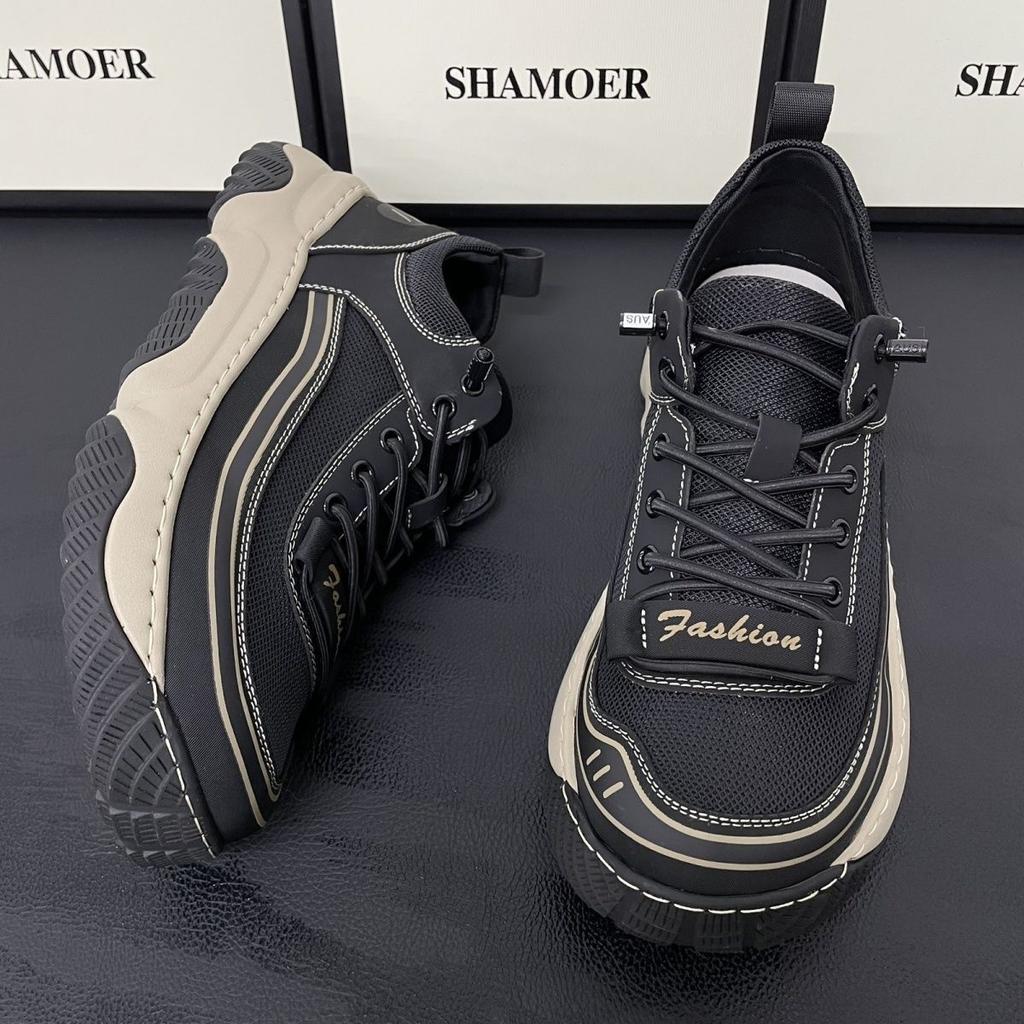 Mesh Men's Shoes 2025 Spring and Summer New Lightweight Non-slip Sports Shoes Breathable Soft Bottom Trend Versatile Thin Casual Shoes