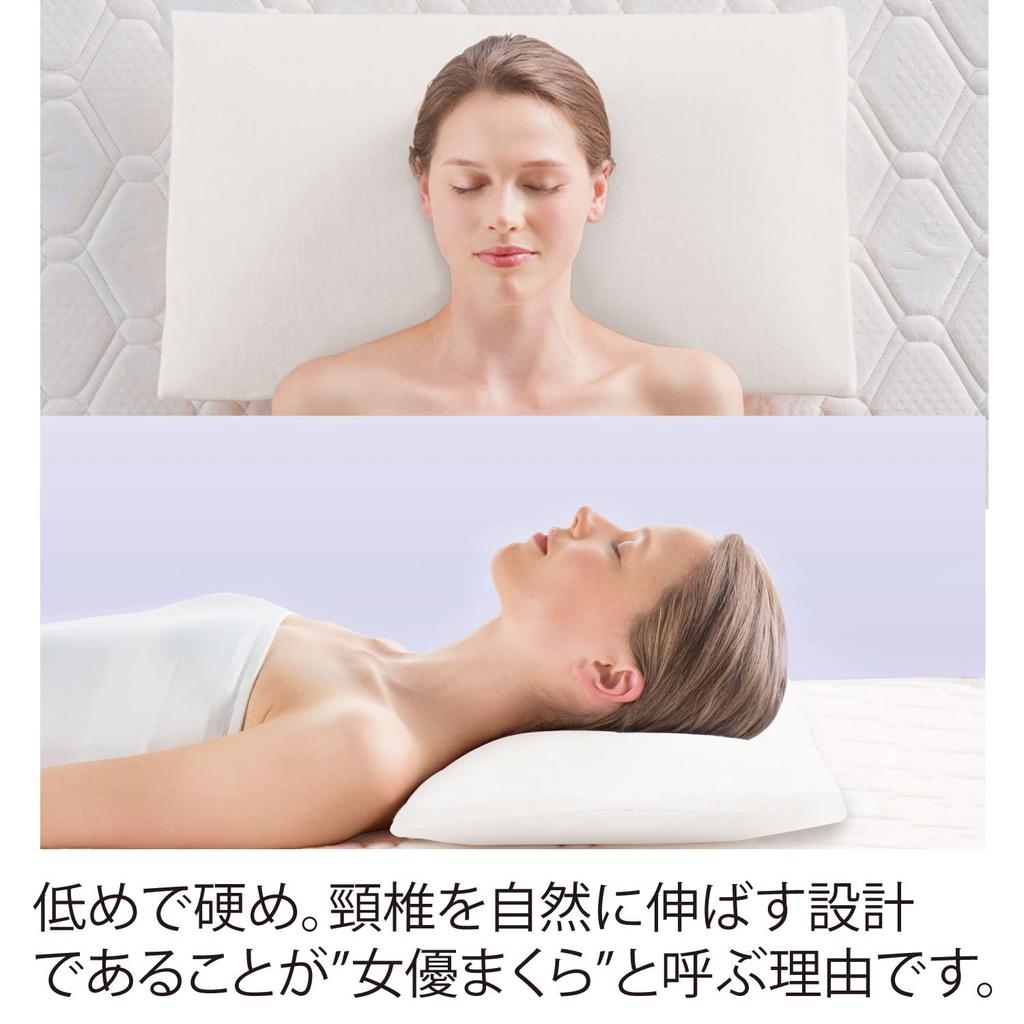 Maniflex Flat Piccolo A pillow that firmly supports the cervical vertebrae and prevents neck wrinkles even at a low Also known as the Medium size of