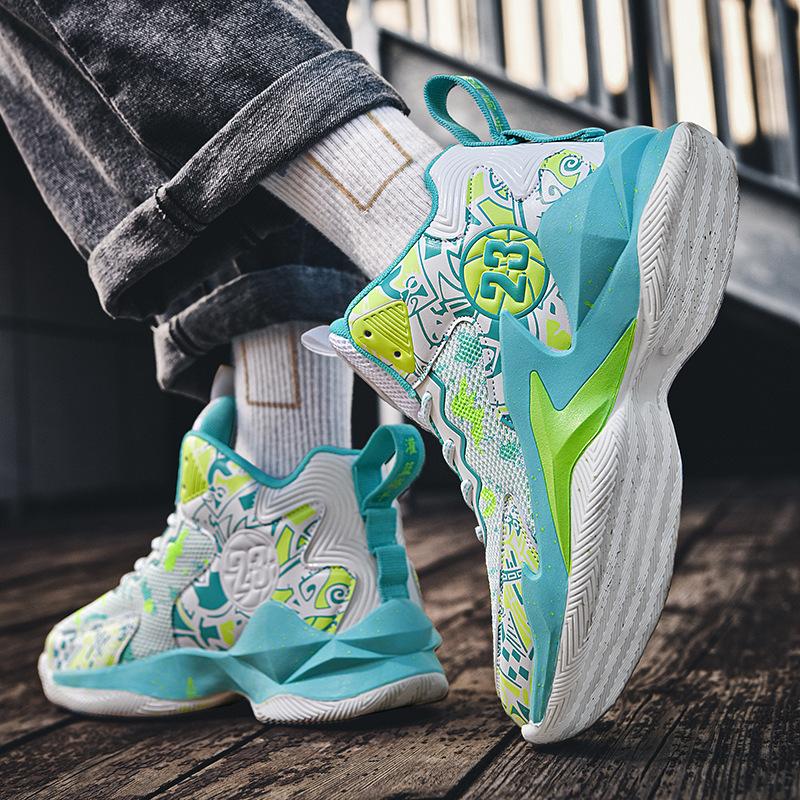 Basketballschuhe Herren High-Top neu Teenager-Schüler Herren Freizeitschuhe Sportschuhe Laufen Mesh Trainingsschuhe