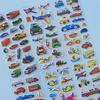 10 Sheets 3D Stickers for Kids Cartoon Vehicle Stickers kindergarten Reward Stickers for Studernt Toy Gift for Children Boy Girl