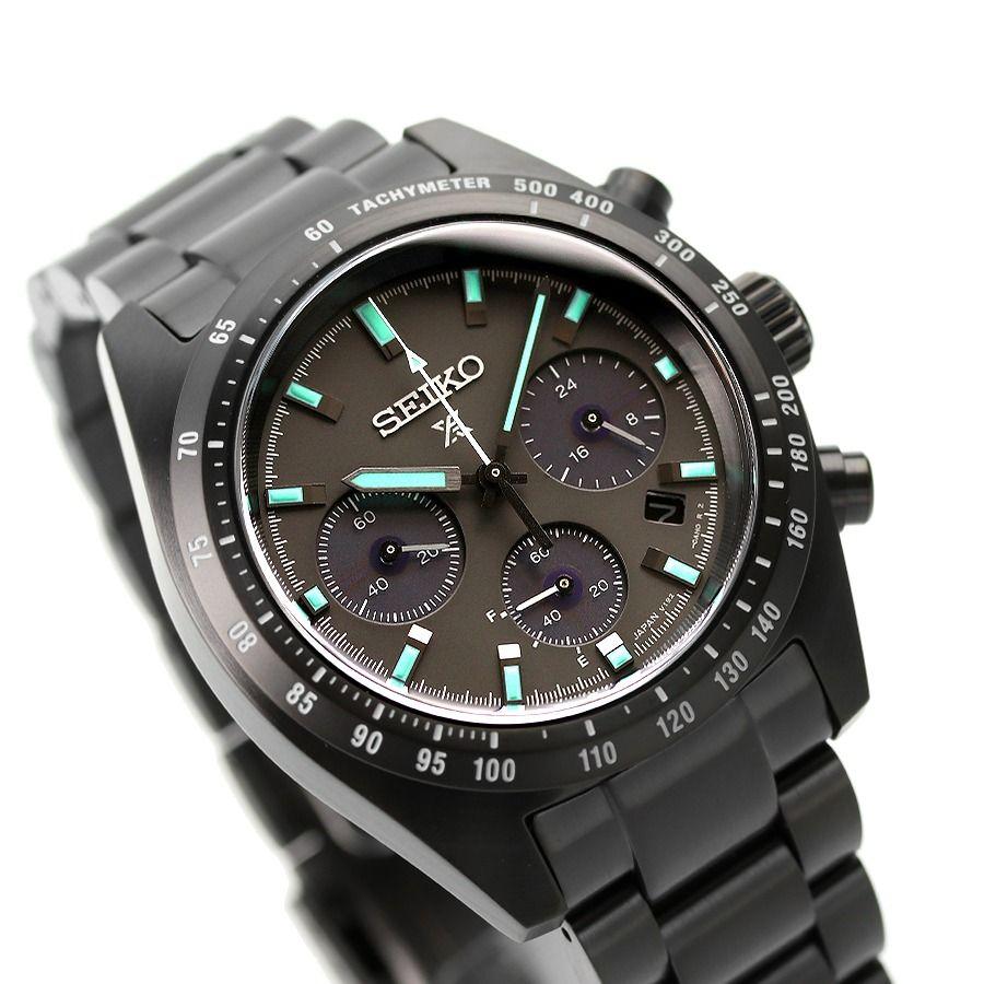 Seiko Prospex SPEEDTIMER SBDL103 Solar Chronograph Black Series 39.0MM Men’s Watch SSC917P1