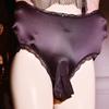 Men Sexy Panties High Waist Satin Underwear Crossdressing Sissy Underpants Lace Large Size Hip Lift Briefs Breathable Lingerie