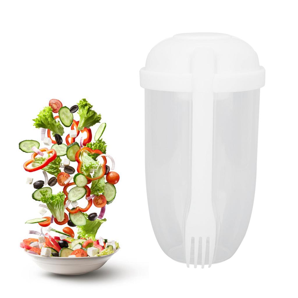 Salad Meal Shaker Cup with Fork Salad Cup Health Salad Container Portable Vegetable Breakfast Container Set