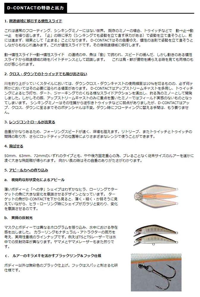 SMITH LTD Lure 72mm Smelt D-Contact 9.5g #13