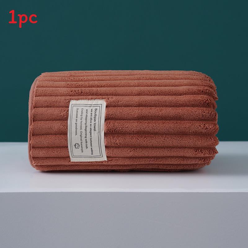Coral Fleece Bath Towel With Absorbent Softness For Adults And Beach Use