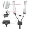 Flexibles LED-Aufhelllicht mit zwei Armen und 150 cm Stativ, Bi-Color, dimmbar, LED-Videoleuchten für Schönheitsaufnahmen, 3 Lichtmodi für Live-Streams