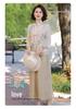 Mom's New Chinese Style Chiffon Shirt - Seven-Sleeve Top for Spring & Autumn