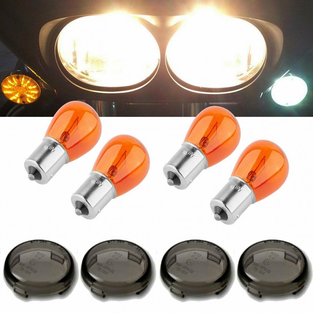 2002-Up Glühbirnen Linse 4 Sätze ABS Bernstein Abdeckungen Blinker