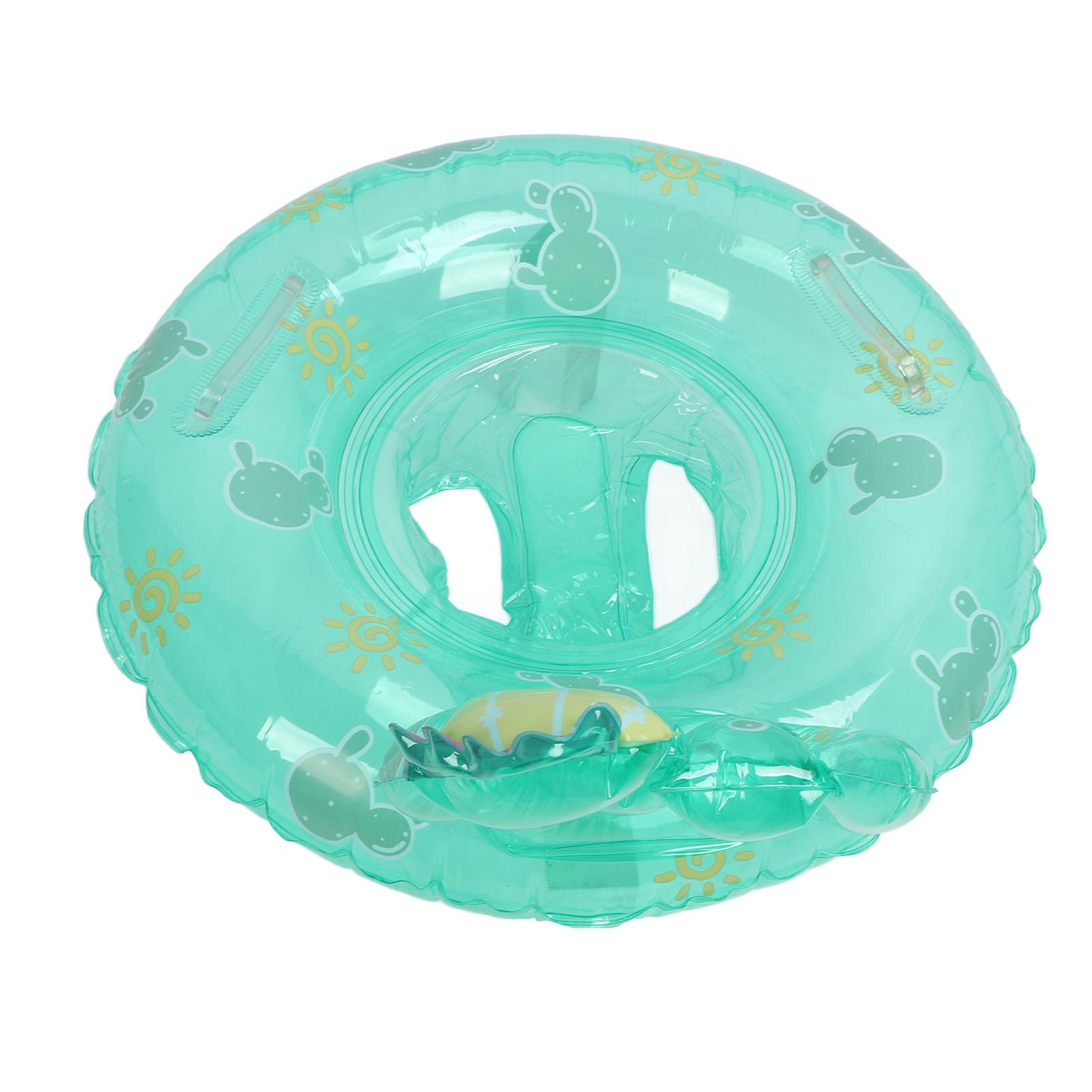Детский ПВХ Милый Зеленый Кактус Плавательный Круг Детский Надувной Плавсредство для Бассейна с Сиденьем Двойная Ручка