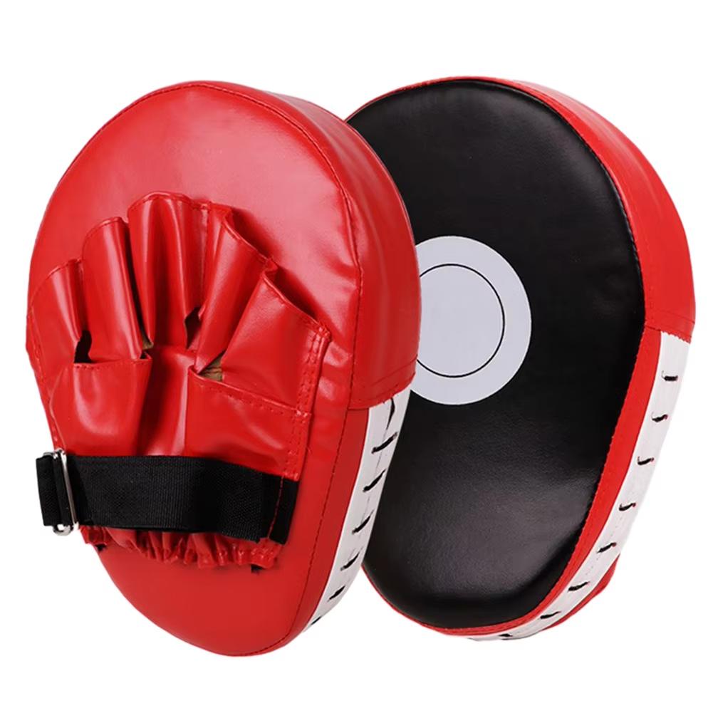 Curved Boxing Muay Thai Hand Target Sanda Training Thickened Earthquake-resistant Curved Baffle PU Leather 5-finger Hand Target