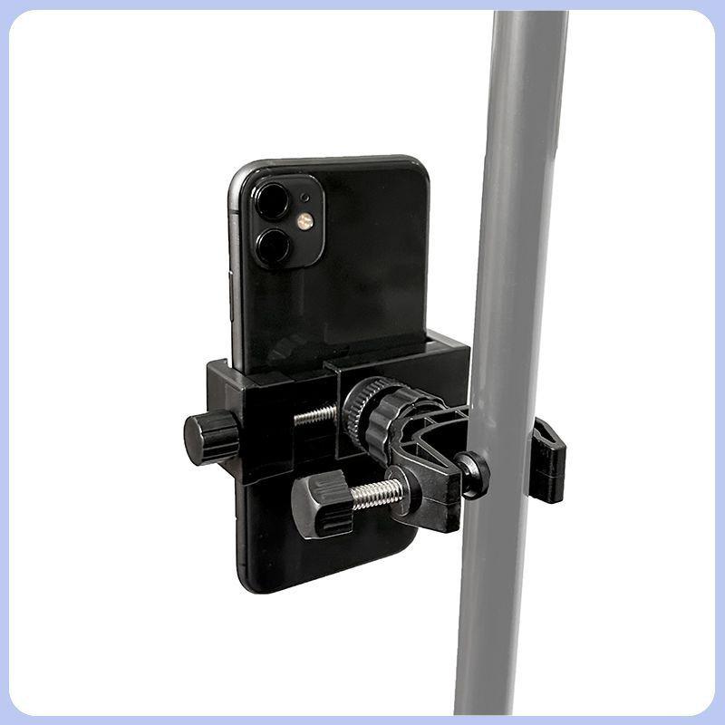 Tripod Fixing Clip for Mobile Live Streaming - Stable Double Knob Extension Adapter Stand