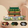 China Famous Historical Architecture Mini Block Xi'An Drum Tower Building Brick Construction Model Toy With Light For Gifts