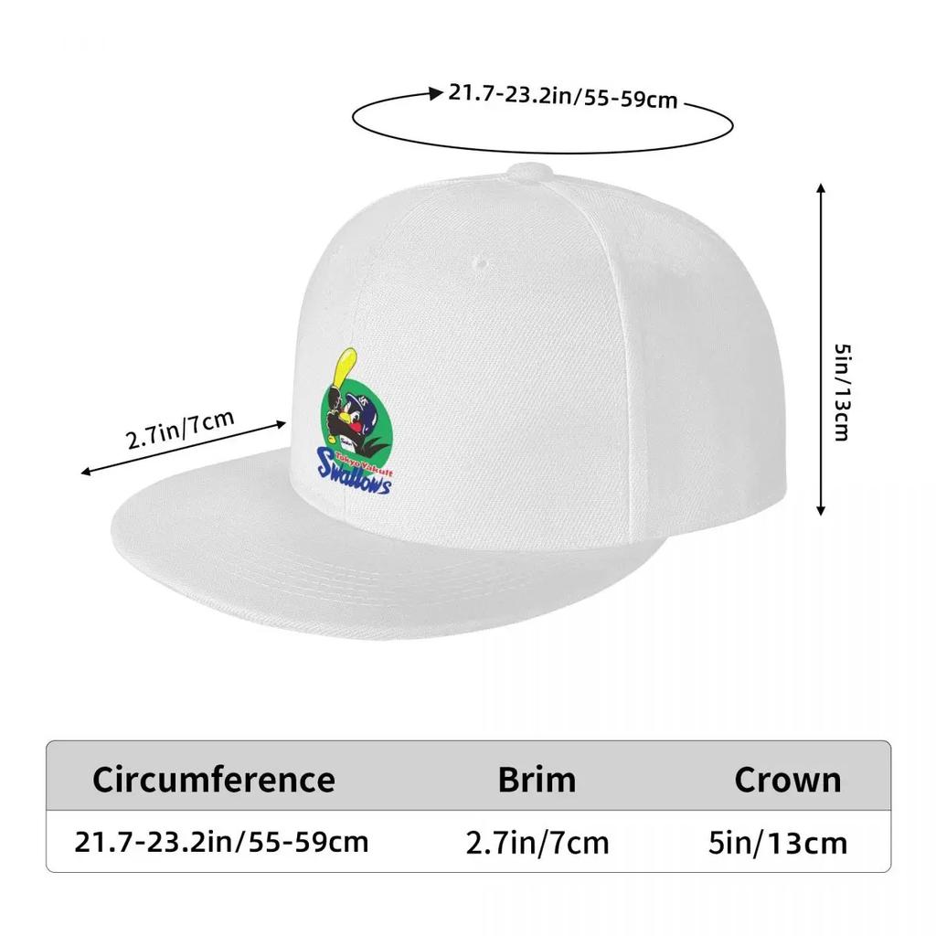 Gorras de Béisbol Tokyo Yakult Swallows Snapback Moda Gorras de Béisbol Transpirables Casuales Gorra de Béisbol Exterior para Unisex y Mujeres